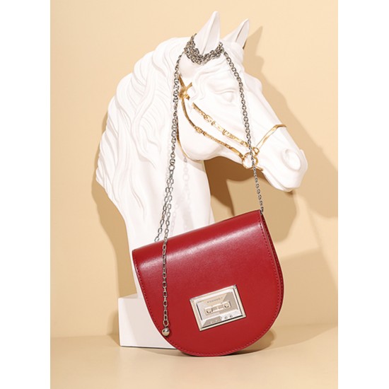 Crossbody bag, womens versatile high-quality leather saddle bag - Memoo.com