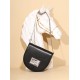 Crossbody bag, womens versatile high-quality leather saddle bag - Memoo.com