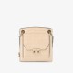 Leather contrasting crocodile pattern organ small square bag - Memoo.com