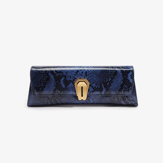 Snake pattern niche high-end light luxury retro bag