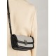 Leather canvas vintage crossbody armpit baguette bag - Memoo.com