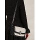 Leather canvas vintage crossbody armpit baguette bag