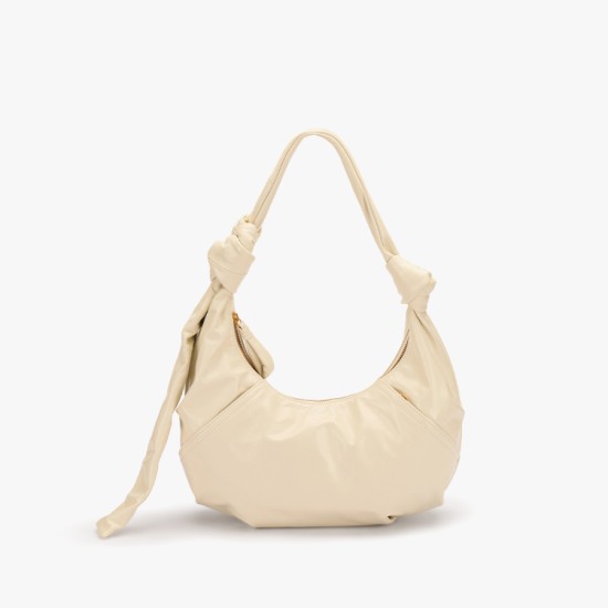 Horn pleated bag, one-shoulder crossbody casual bag