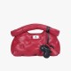 Cloud dumpling wrap big red crossbody bag - Memoo.com