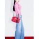 Cloud dumpling wrap big red crossbody bag - Memoo.com