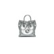 Chain tote bag, hand-held bucket bag