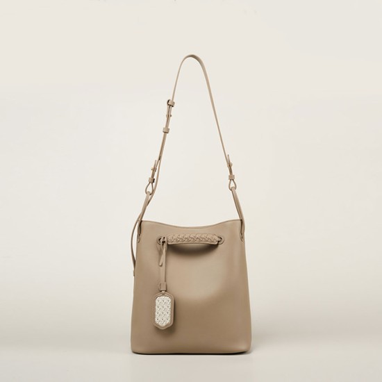 Handheld one shoulder bucket bag - Memoo.com