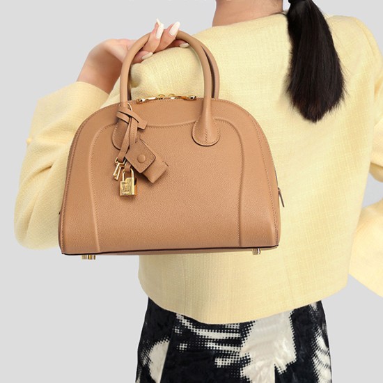 Leather high-end feel handbag shoulder bag with bill of lading - Memoo.com