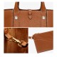 Litchi patterned large capacity handbag - Memoo.com