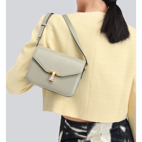 Water ripple single shoulder crossbody small square bag - Memoo.com