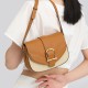 Cowhide versatile and niche one-shoulder crossbody bag - Memoo.com