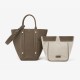 Large basket original one-shoulder bucket bag - Memoo.com