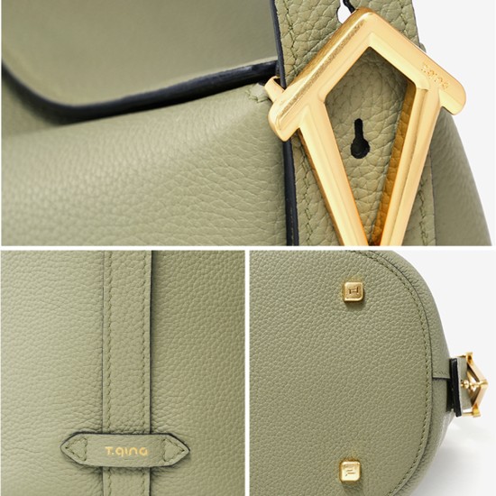 A one-shoulder crossbody bag in top cowhide leather - Memoo.com