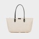 Tote bag on the shoulder, beige canvas bag on the handbag - Memoo.com