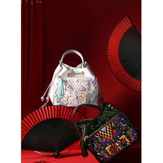 Bucket bag luxury handbag banquet bag shoulder bag - Memoo.com