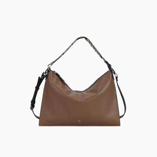 klare crossbody in signature canvas with rivets