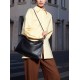 Leather one-shoulder underarm tote bag with large capacity crossbody bag - Memoo.com