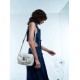 Womens bag leather pleated cloud bag crossbody bag - Memoo.com