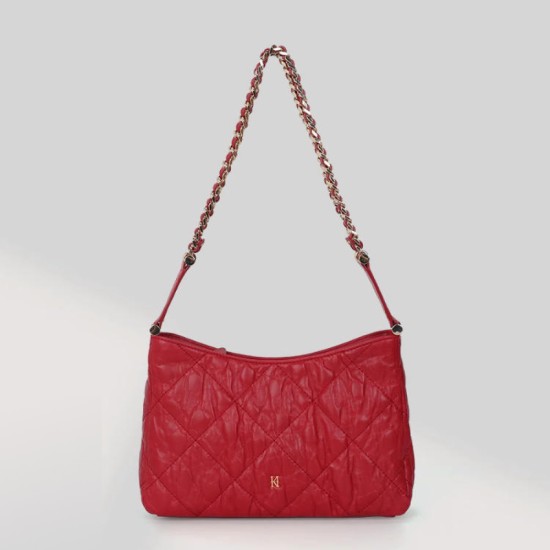 Red diamond shoulder bag wedding bag