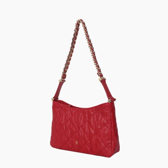 Red diamond shoulder bag wedding bag