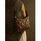 Leather rhombic chain underarm bag with advanced sense underarm bag - Memoo.com