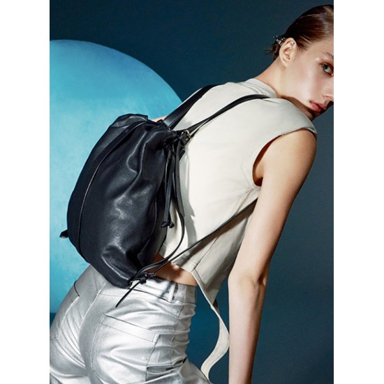 Leather large-capacity backpack travel shoulder bag girl - Memoo.com