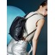 Leather large-capacity backpack travel shoulder bag girl - Memoo.com