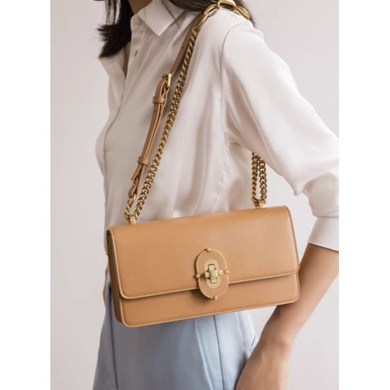 Shoulder bag tide brand chain small square bag leather