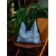 Tote bag large capacity denim sheepskin HOBO single shoulder - Memoo.com