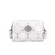 Leather splicing geometric box bag, armpit crossbody bag - Memoo.com