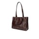 Genuine leather crocodile pattern large capacity single shoulder tote bag commuting bag