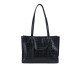 Genuine leather crocodile pattern large capacity single shoulder tote bag commuting bag - Memoo.com