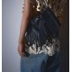 Leather tassel chain shoulder armpit bag - Memoo.com