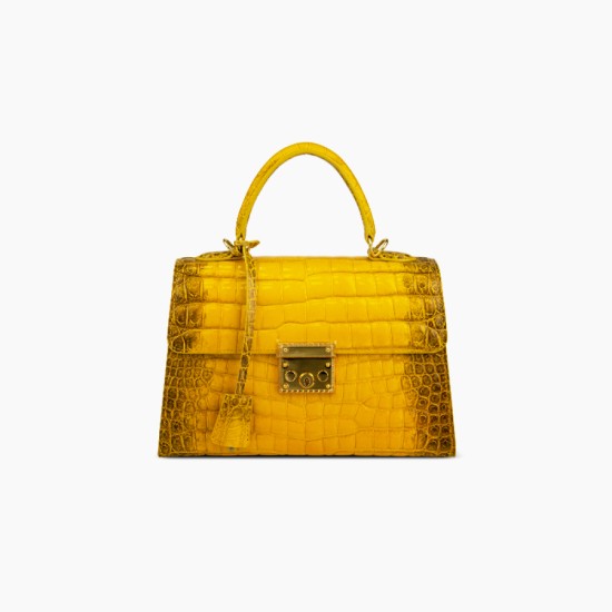 Crocodile leather high-end luxury portable handbag - Memoo.com