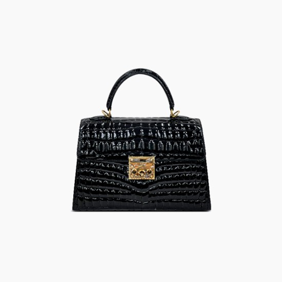 Crocodile leather high-end luxury portable handbag - Memoo.com