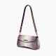 Leather baguette shoulder crossbody bag - Memoo.com