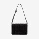 Commuter single shoulder small square bag, mailman bag, fashionable texture crossbody bag