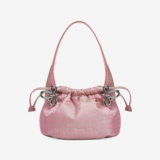 Basket bucket bag shoulder bag