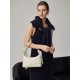 One-shoulder crossbody bag with super soft embossed leather under arm. - Memoo.com