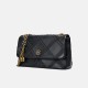 Diamond chain bag leather one-shoulder underarm bag - Memoo.com