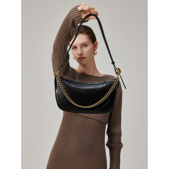 Crescent one-shoulder portable underarm bag - Memoo.com