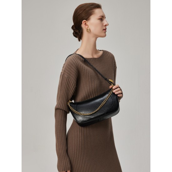 Crescent one-shoulder portable underarm bag - Memoo.com