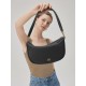 Litchi leather underarm shoulder bag - Memoo.com