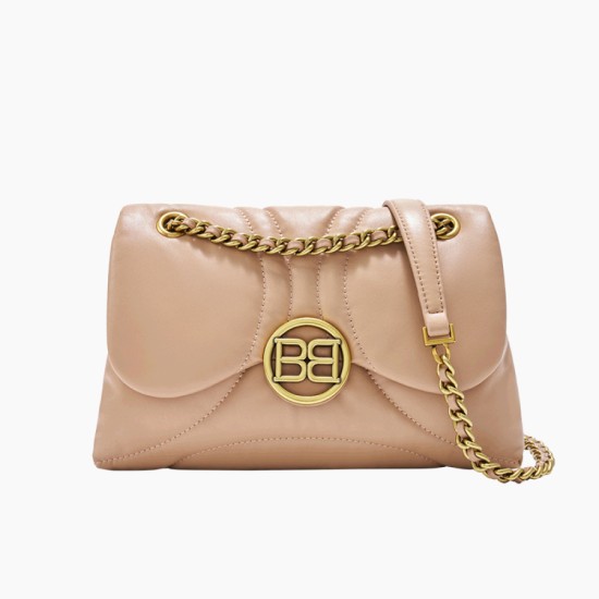 Small square bag with chain and one shoulder crossbody bag