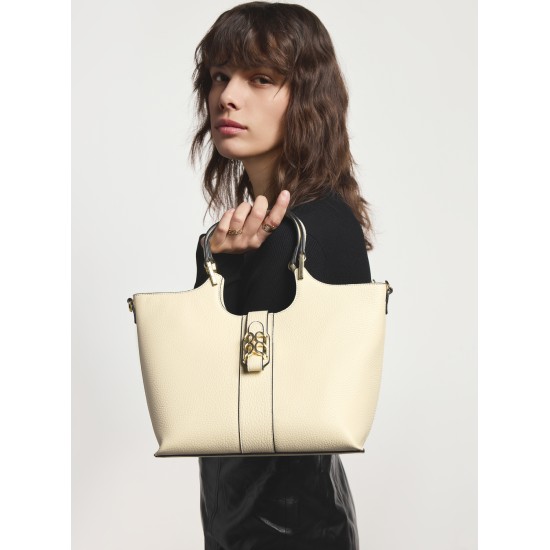 First layer cowhide leather tote bag shoulder slung handbag - Memoo.com