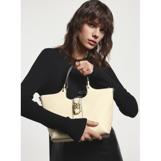 First layer cowhide leather tote bag shoulder slung handbag - Memoo.com