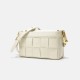 A one-shoulder crossbody bag is a niche woven small square bag - Memoo.com