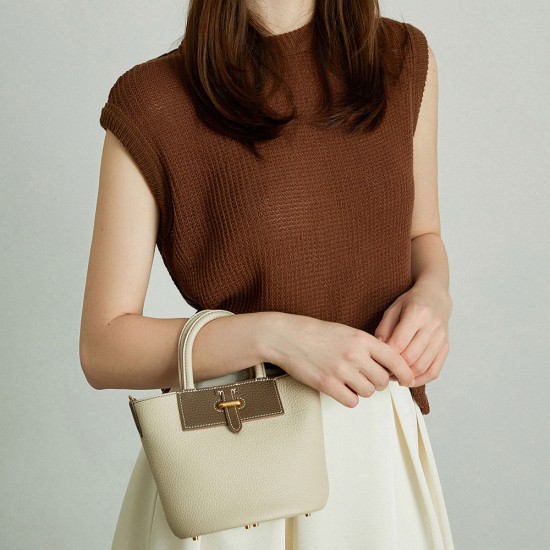 One shoulder crossbody bucket bag - Memoo.com