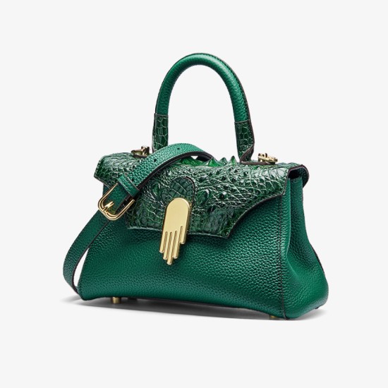 Crocodile leather tote bag - Memoo.com