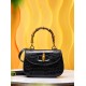 Crocodile leather womens bag, light luxury bamboo handbag - Memoo.com